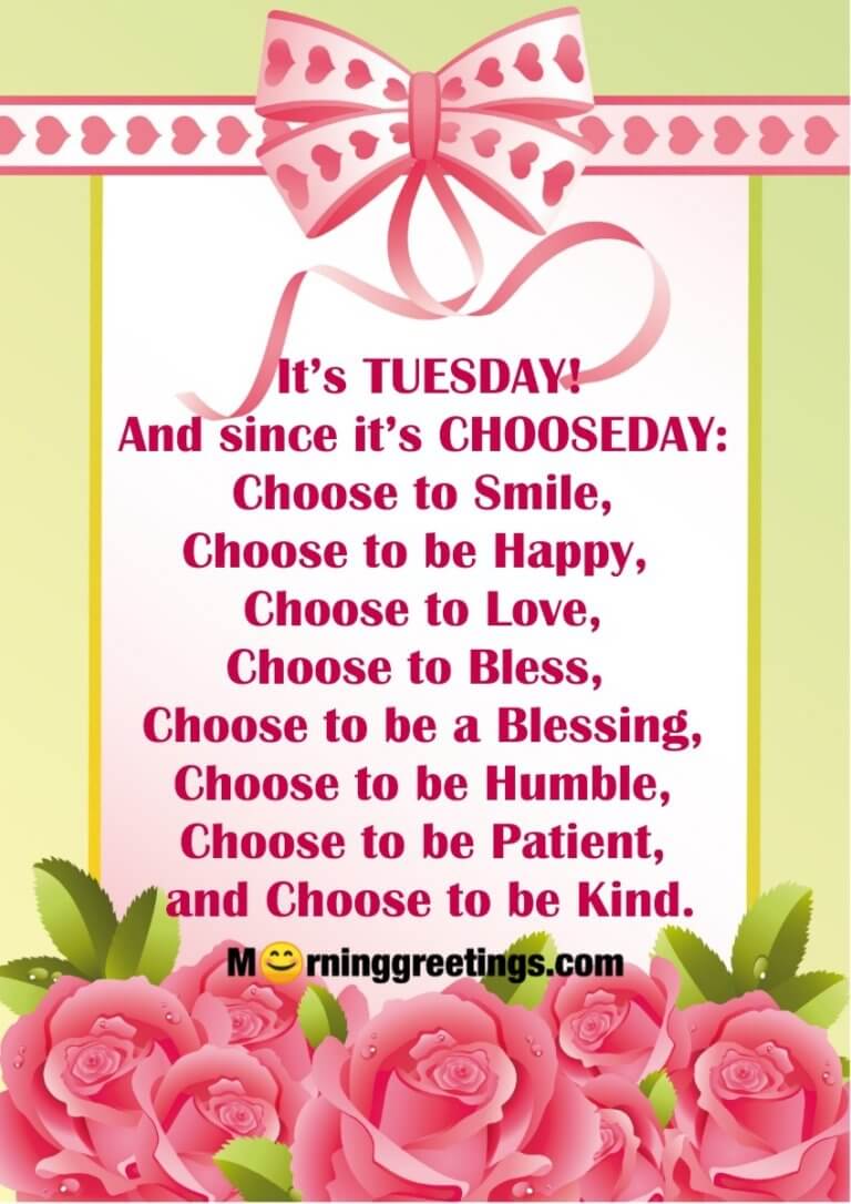 50 Best Tuesday Morning Quotes Wishes Pics - Morning Greetings