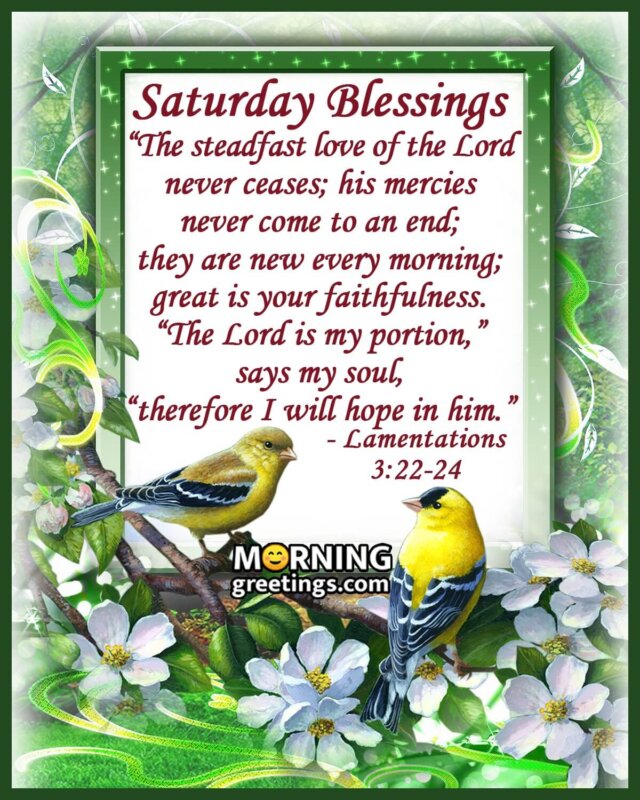 30 Amazing Saturday Morning Blessings - Morning Greetings – Morning ...