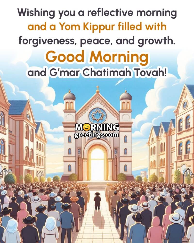 Morning Yom Kippur Best Wishing Photo