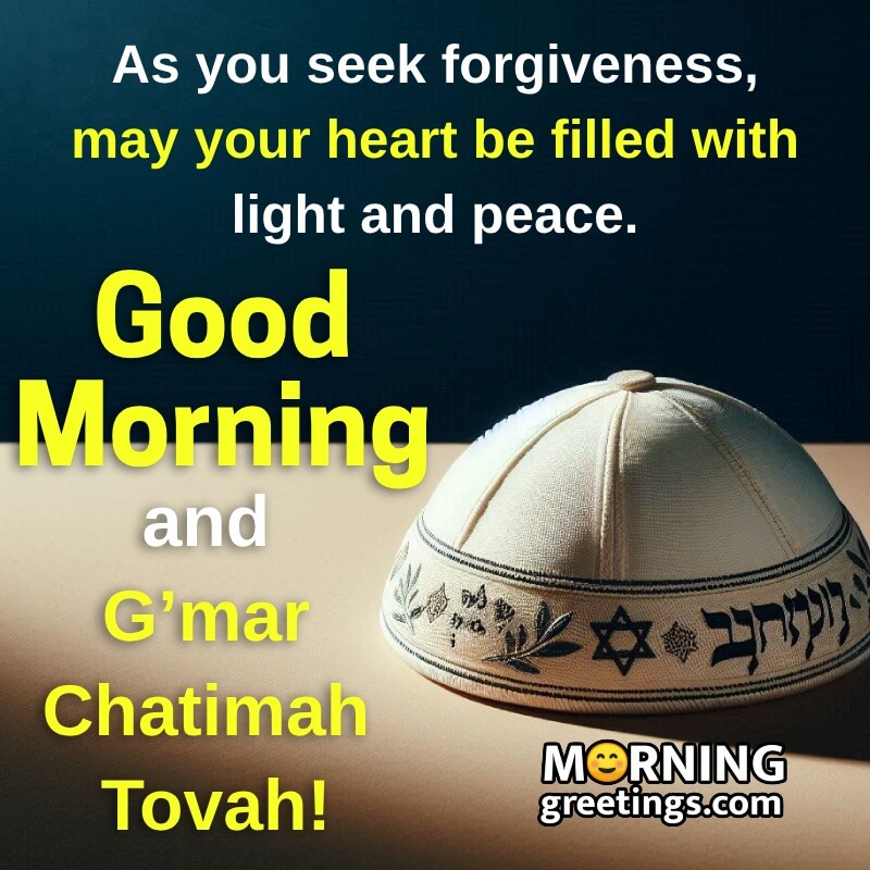 Morning Yom Kippur Message Photo