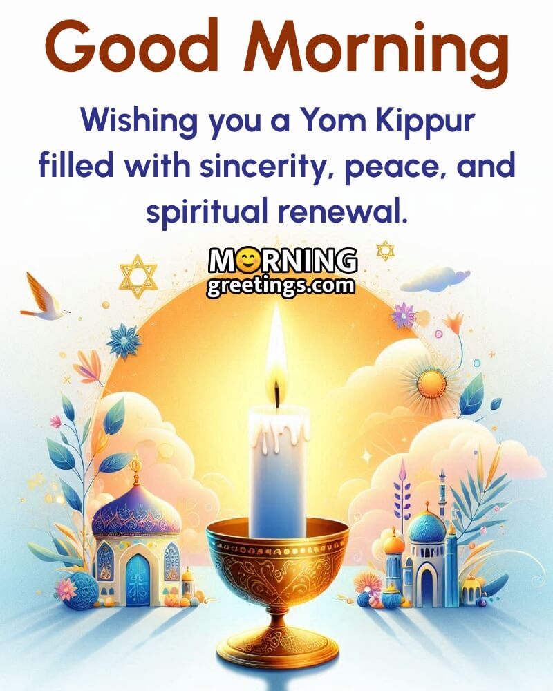 Morning Yom Kippur Wonderful Wishing Photo