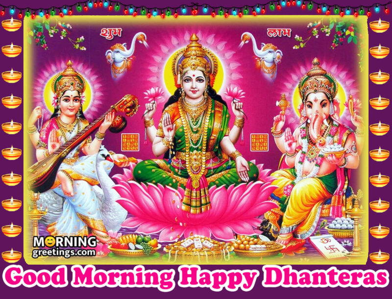 Good Morning Happy Dhanteras Image