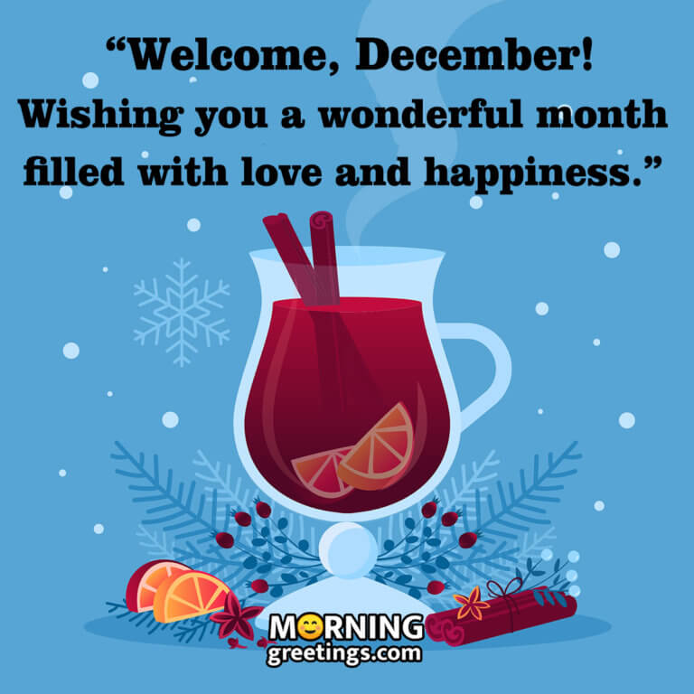 40 Happy December Morning Quotes, Wishes Images Morning Greetings