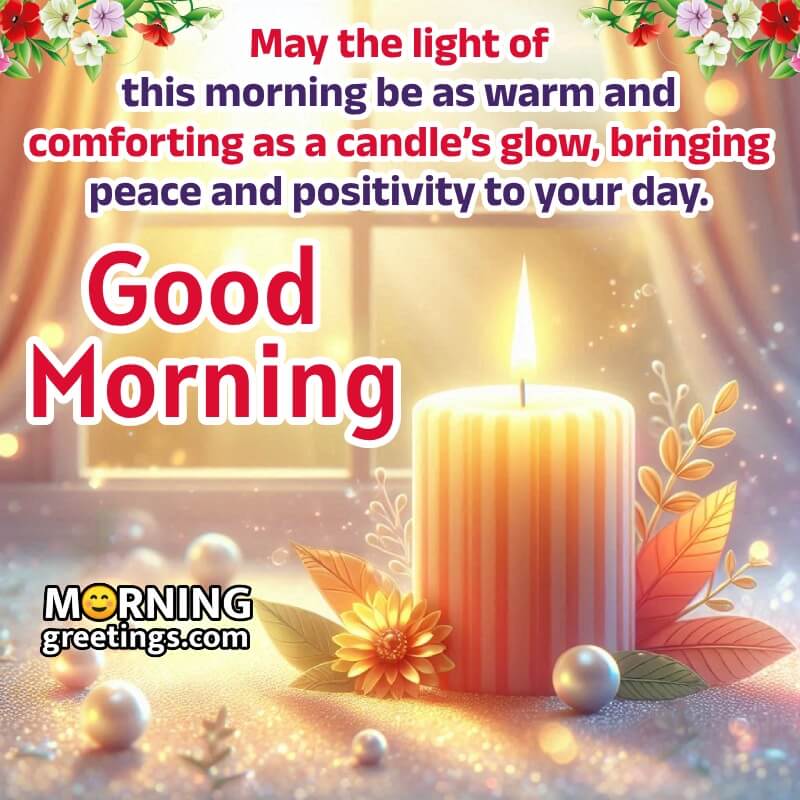 Best Good Morning Candle Message Pic