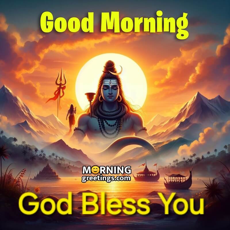 God Shivji Morning Gob Bless You Image