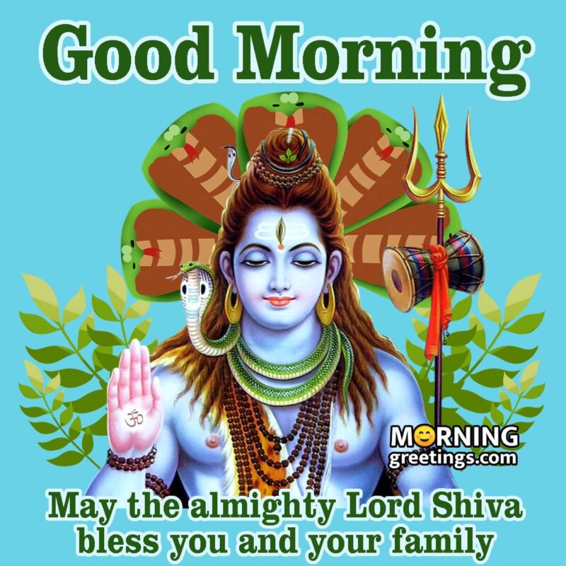 Good Morning Lord Shiva Blessing For Family