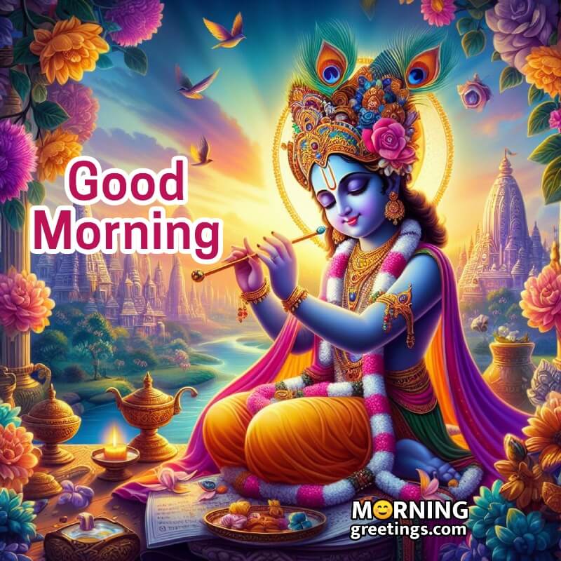 Good Morning Shri Krishna Photo