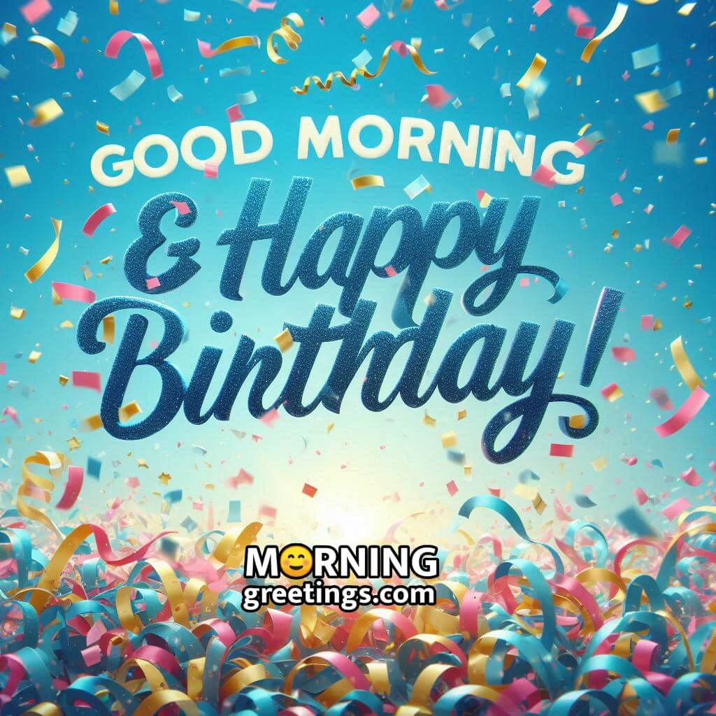 Birthday Good Morning Celebration Image