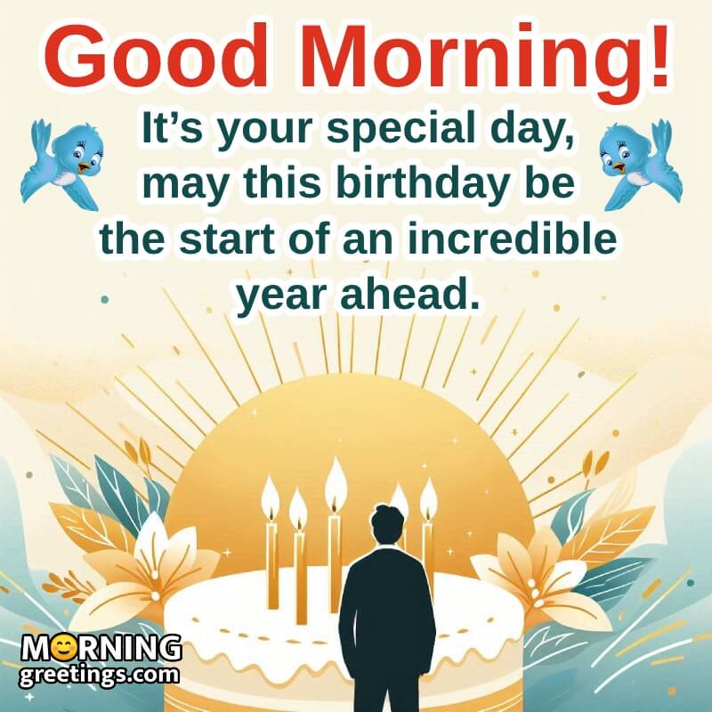 Good Morning Happy Birthday Best Message Photo