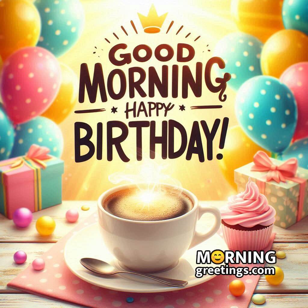 Morning Happy Birthday Status Photo