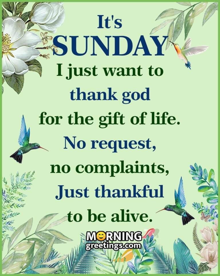 50 Best Sunday Morning Quotes Wishes Pics - Morning Greetings – Morning ...