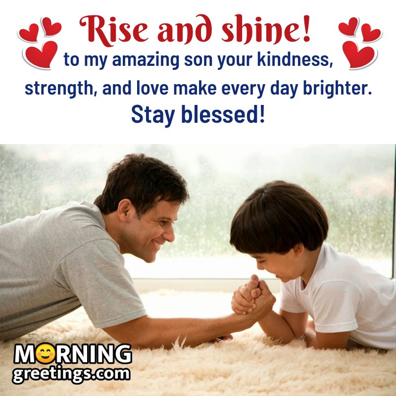 Good Morning Son’s Day Greeting Photo