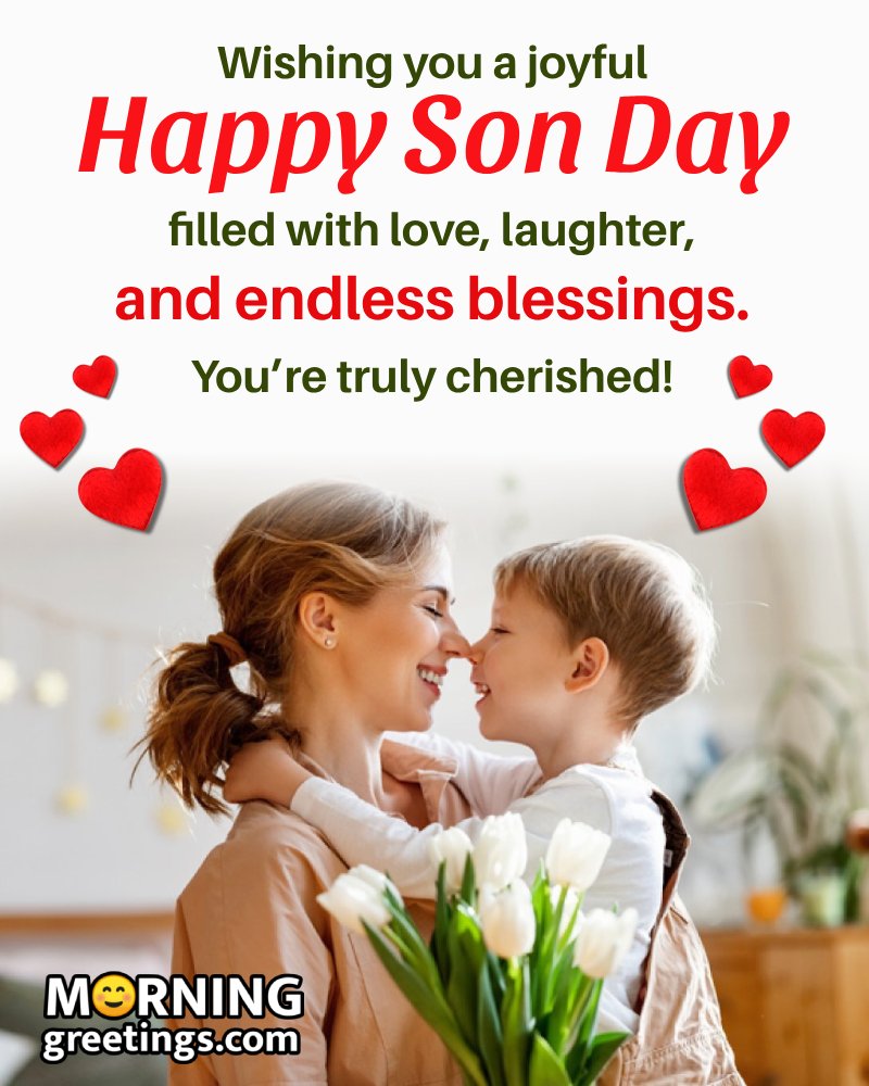 Good Morning Son’s Day Wishing Pic