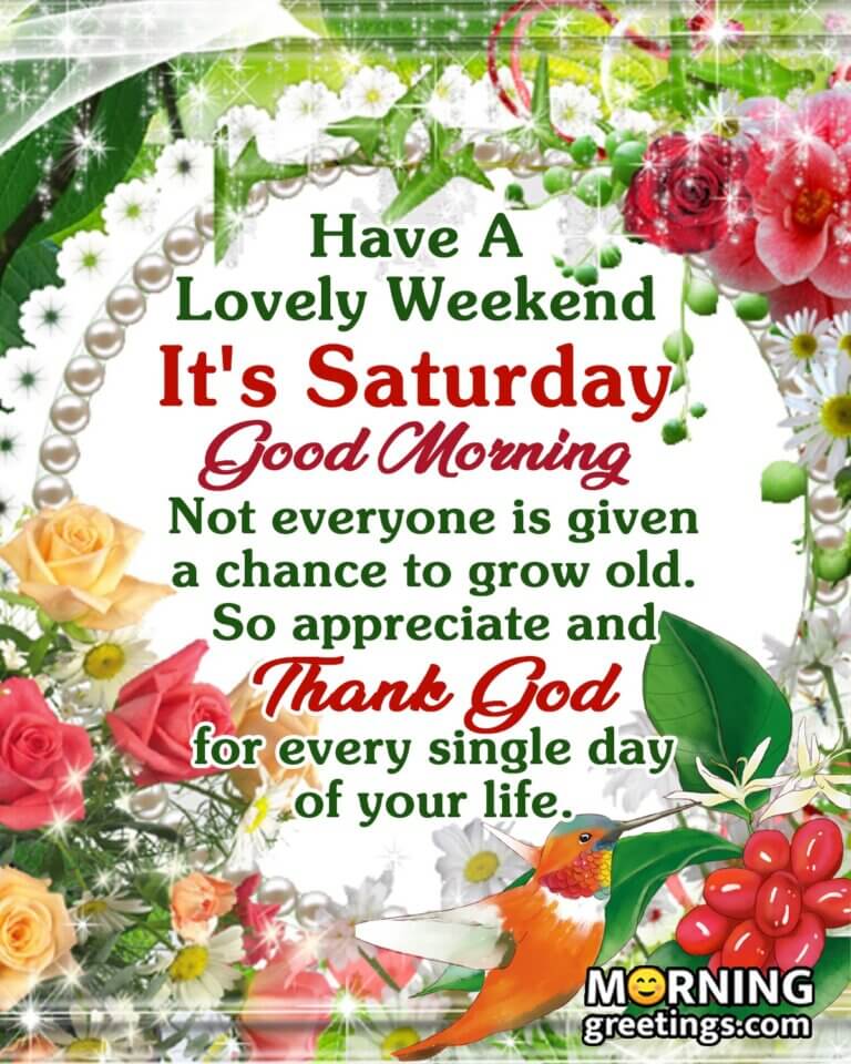 50 Splendid Saturday Quotes Wishes Pics - Morning Greetings – Morning ...