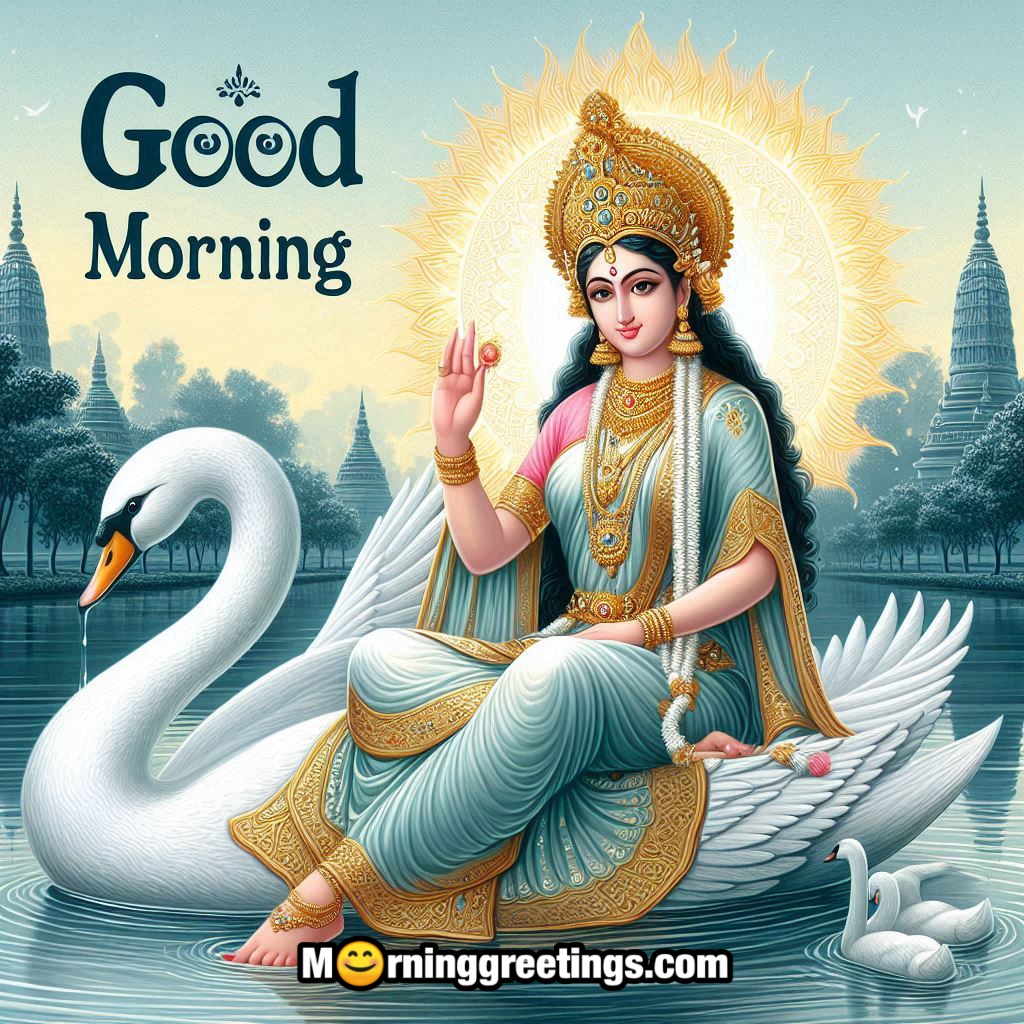 Good Morning Goddess Saraswati