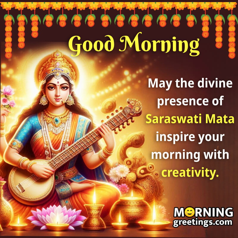 Mata Saraswati Good Morning Status Pic