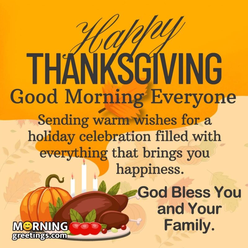 50 Good Morning Thanksgiving Images - Morning Greetings – Morning ...