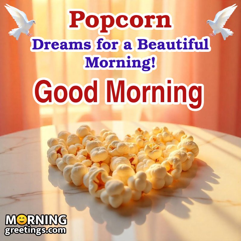 Morning Popcorn Status Photo