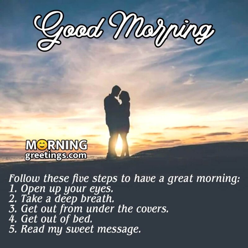 cute good morning images for him