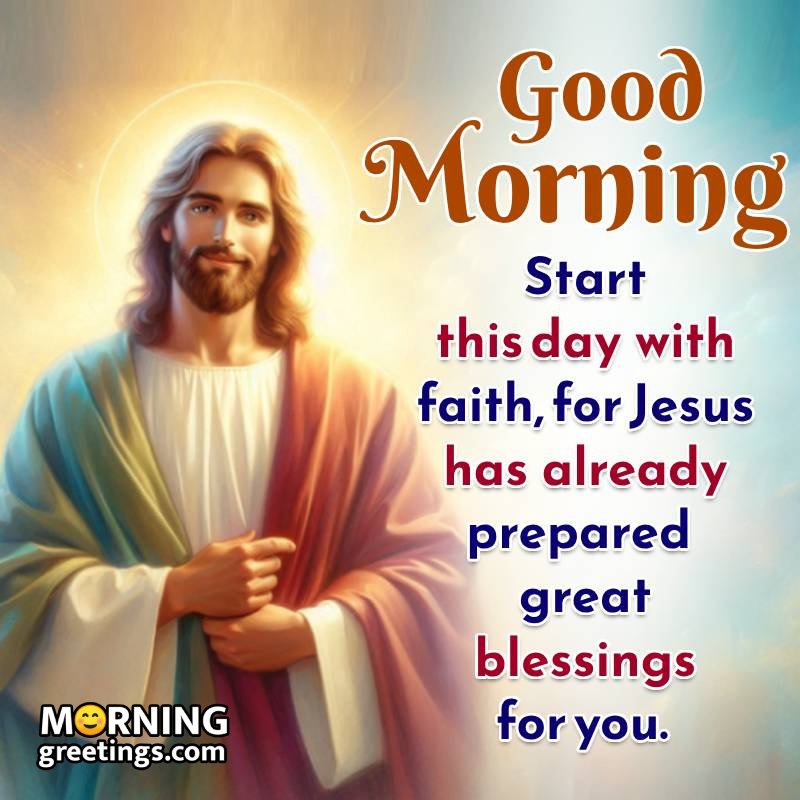 Good Morning Jesus Christ Wish Pic