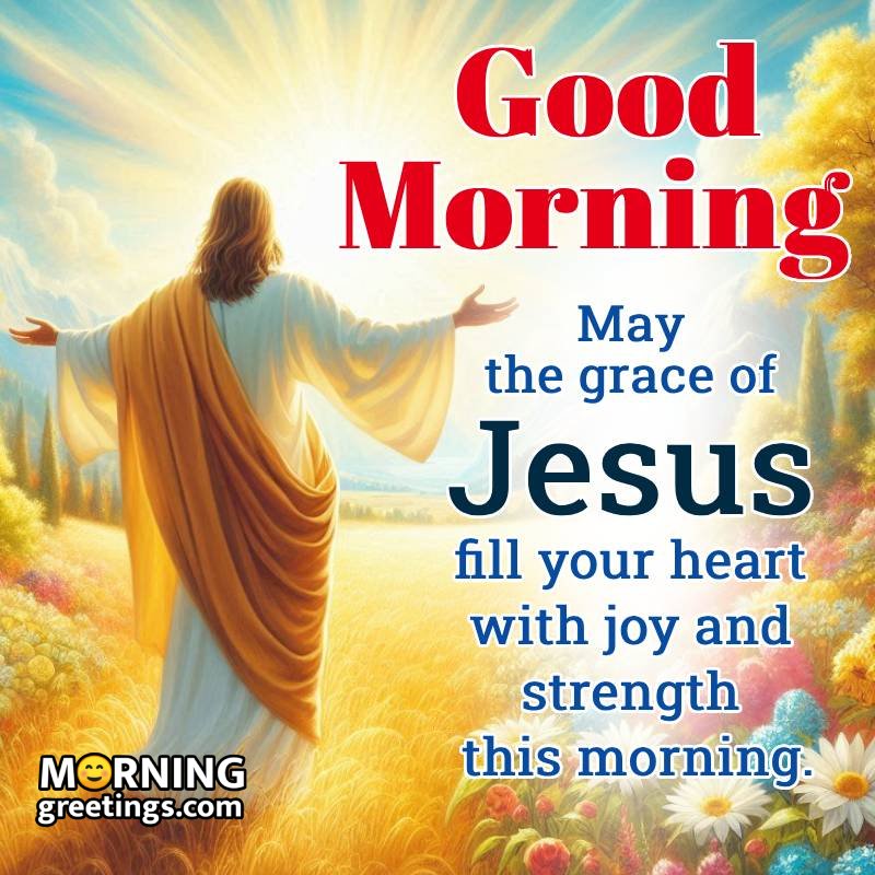 Jesus Christ Good Morning Wish Photo