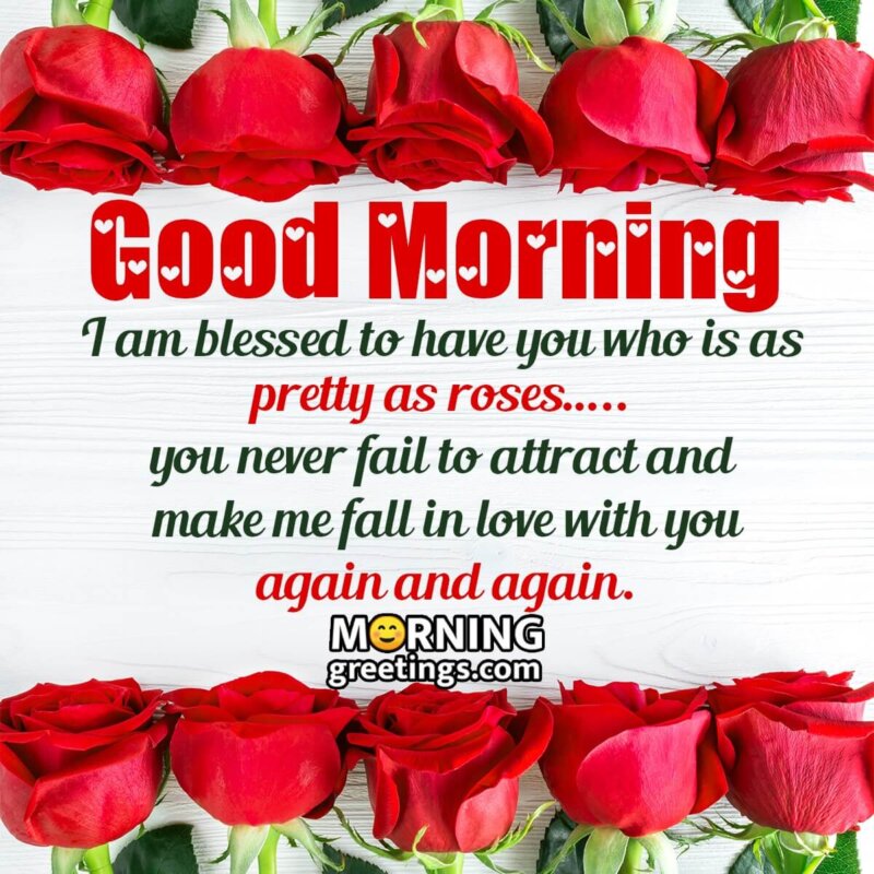 Good Morning Wishes With Rose Images - Morning Greetings