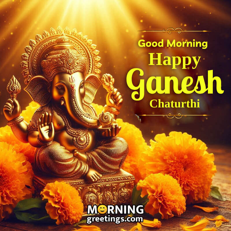 Ganesh Chaturthi Morning Wish Image