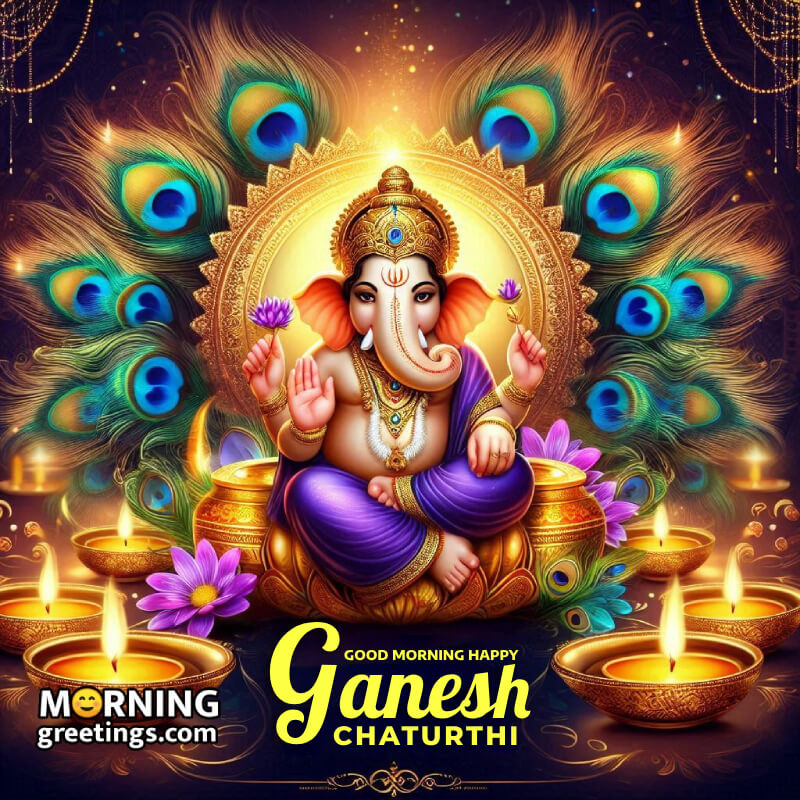 Lovely Ganesh Chaturthi Morning Status Photo