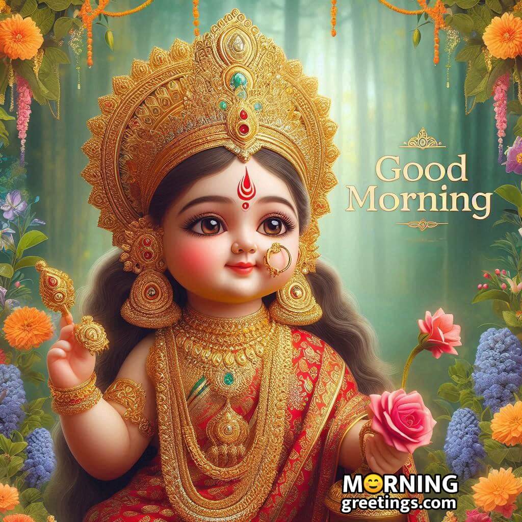 Good Morning Baby Maa Durga Image