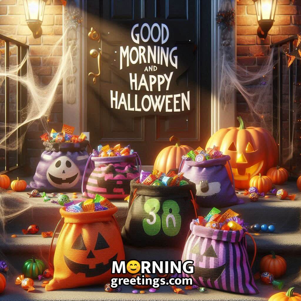 Good Morning Happy Halloween Candy Photo