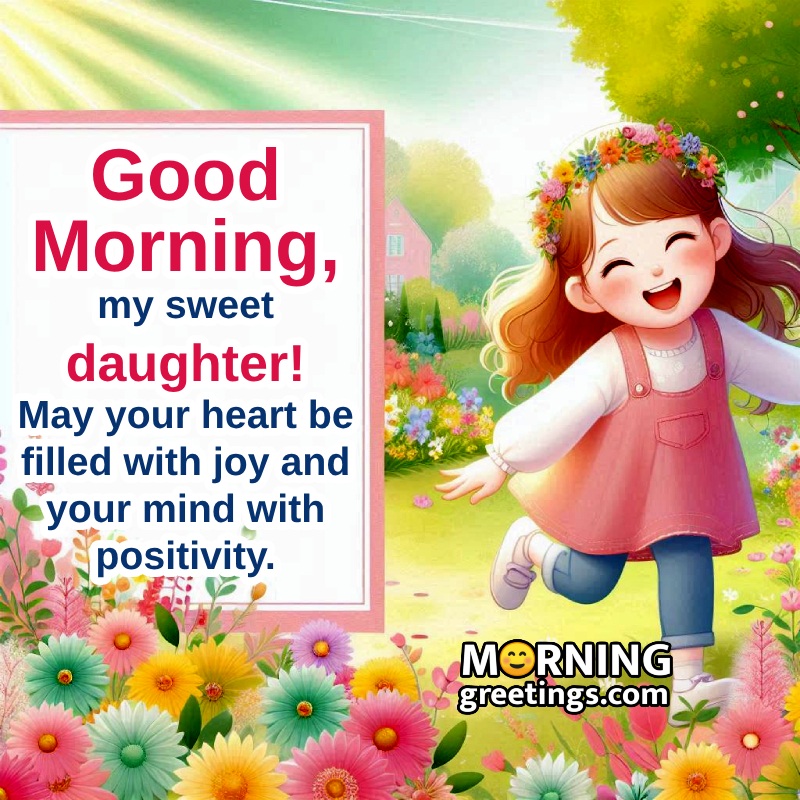 Good Morning Sweet Daughter Wish Pic