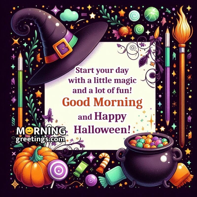 Halloween Good Morning Message Photo