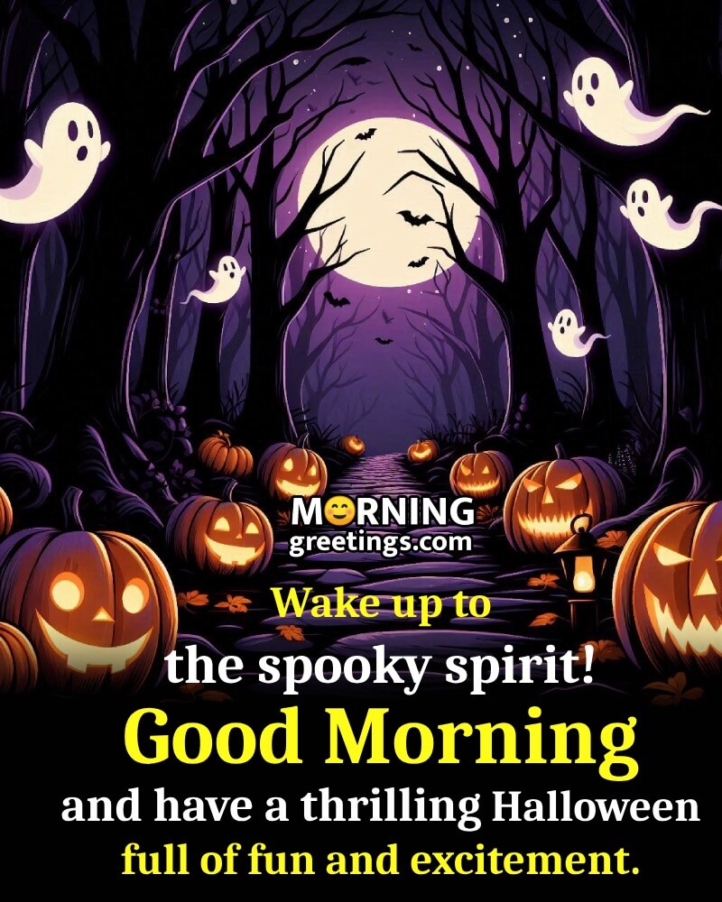 Halloween Good Morning Status Photo