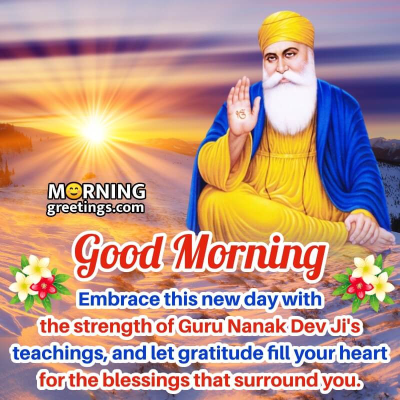 Good Morning Guru Nanak Dev Ji Message Photo