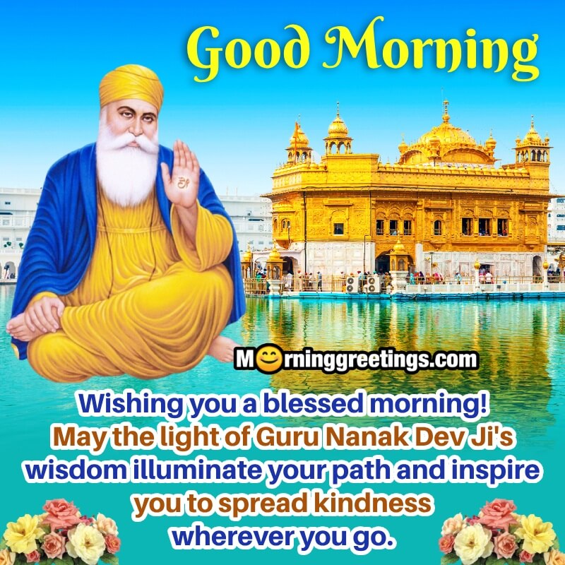 Guru Nanak Dev Ji Good Morning Blessing Pic