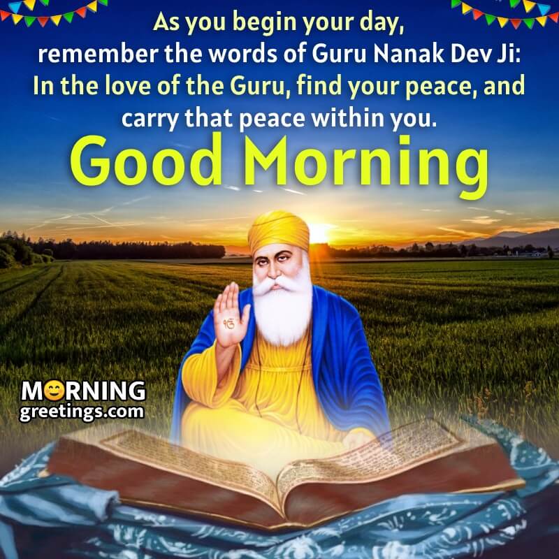 Lovely Morning Guru Nanak Dev Ji Blessing Pic