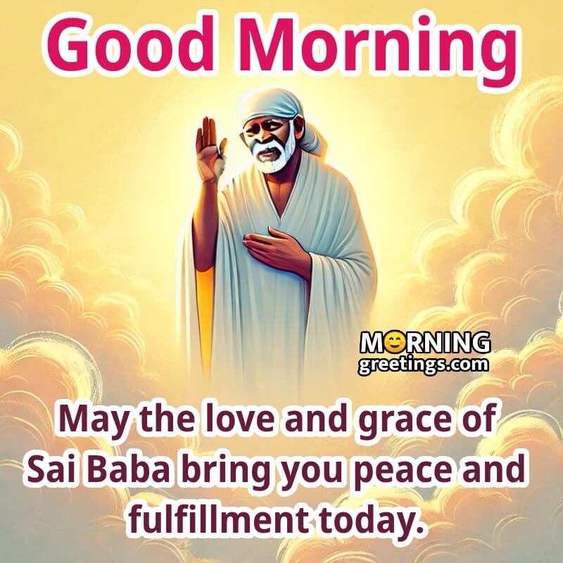 Sai Baba Good Morning Status Photo