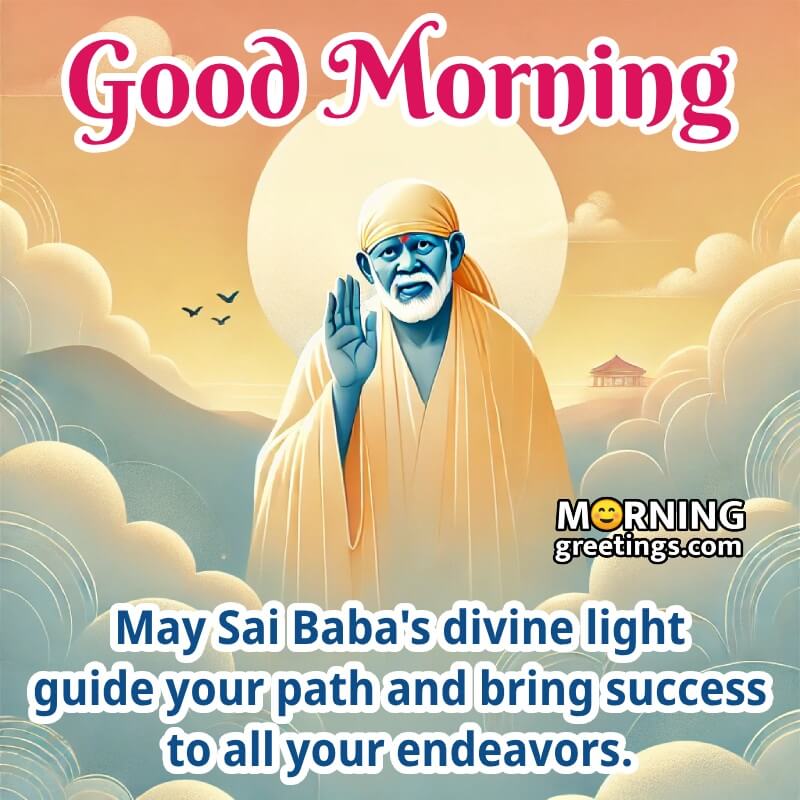 Sai Baba Good Morning Whatsapp Status Image