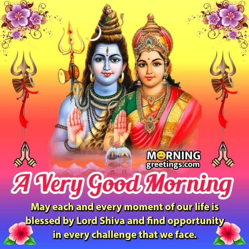 Good Morning Shiva Blessing