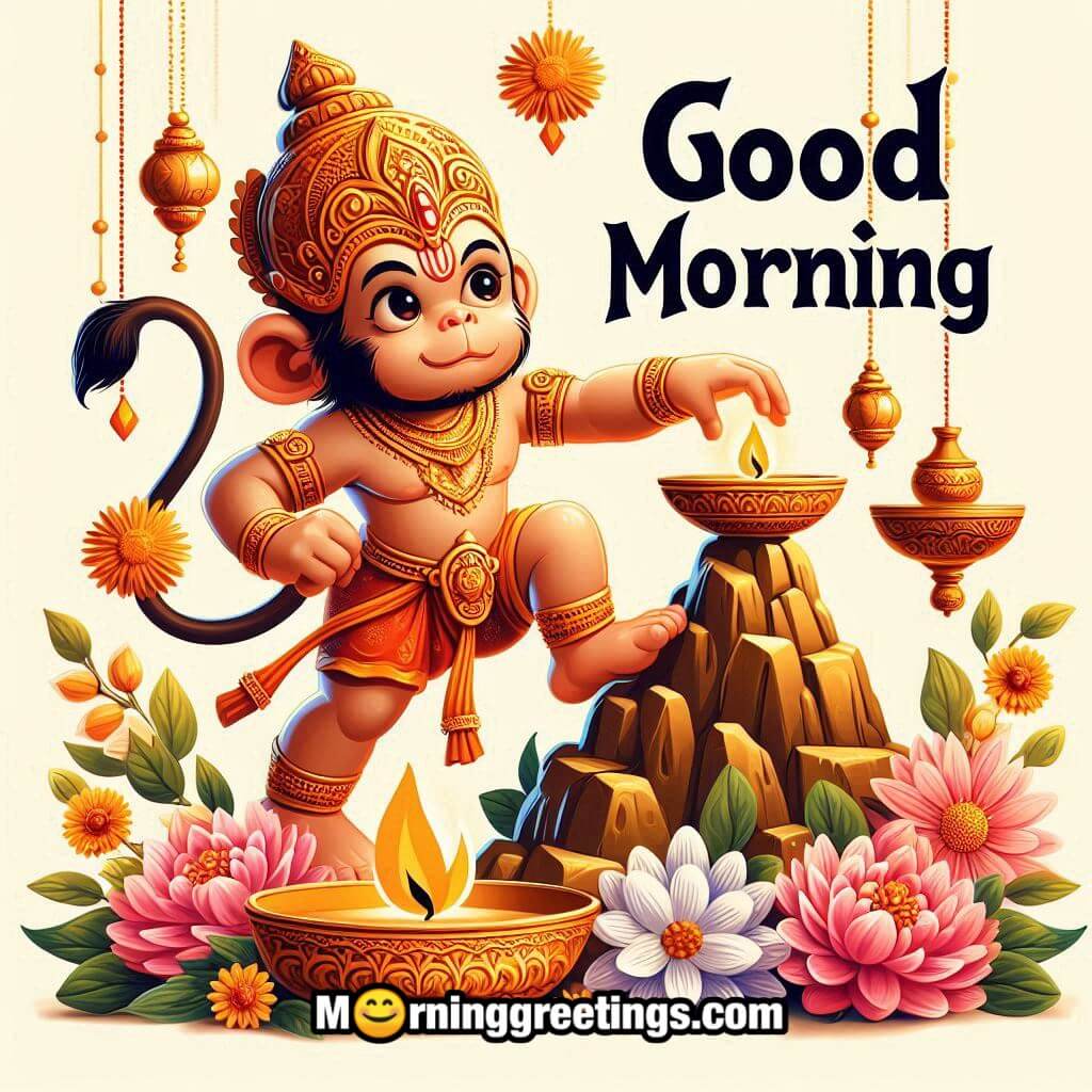 Baby Lord Hanuman Morning Photo