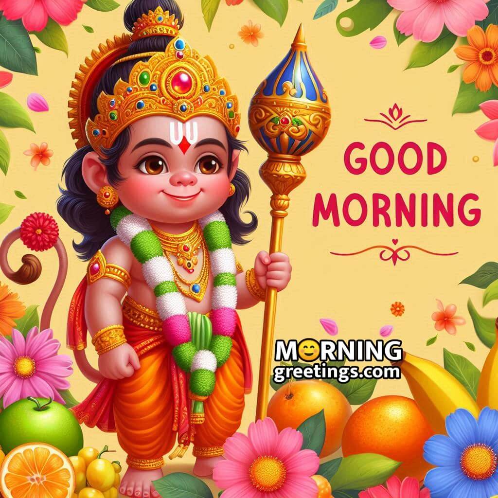 Bal Hanuman Ji Good Morning Image
