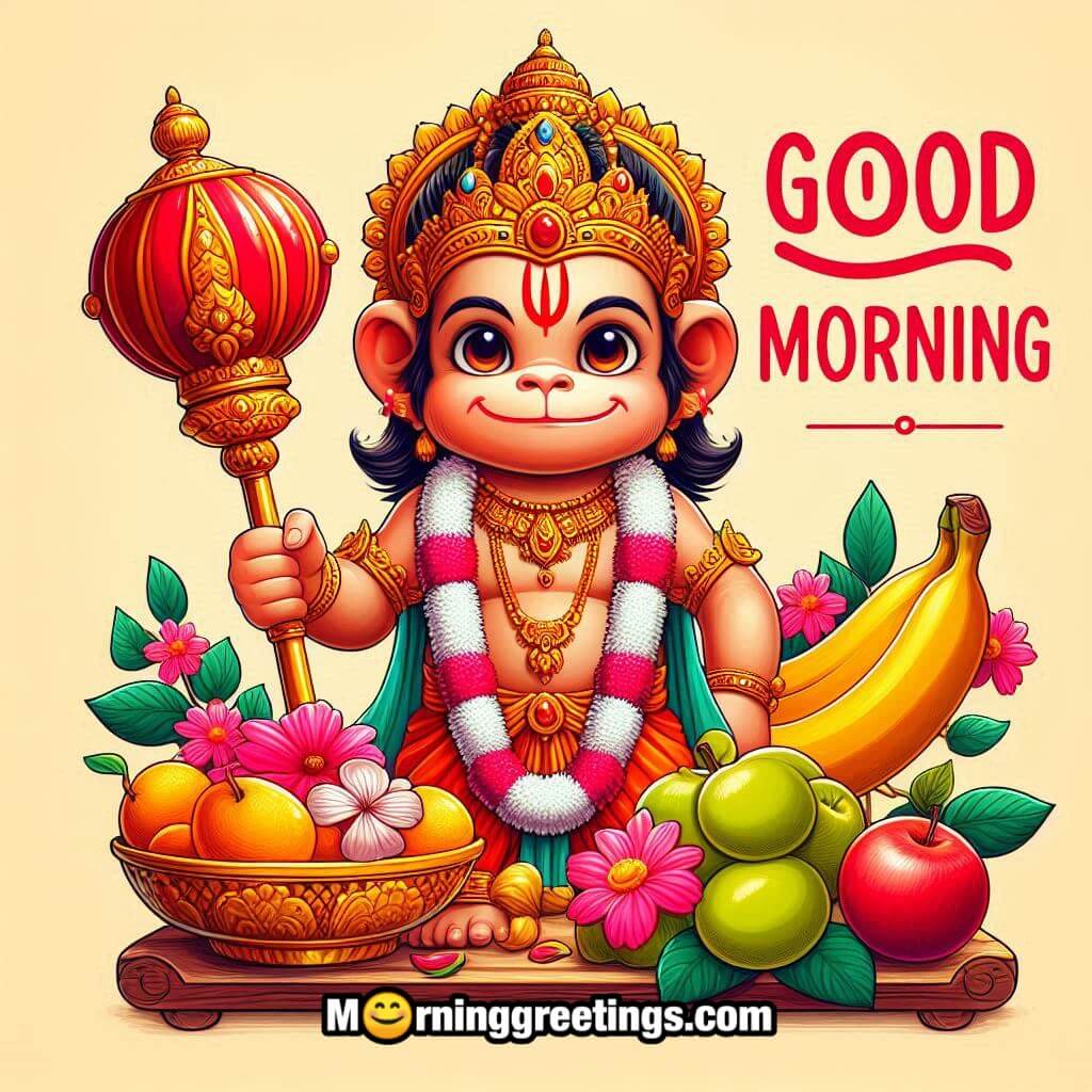 Cute Baby Hanuman Ji Good Morning Phopto
