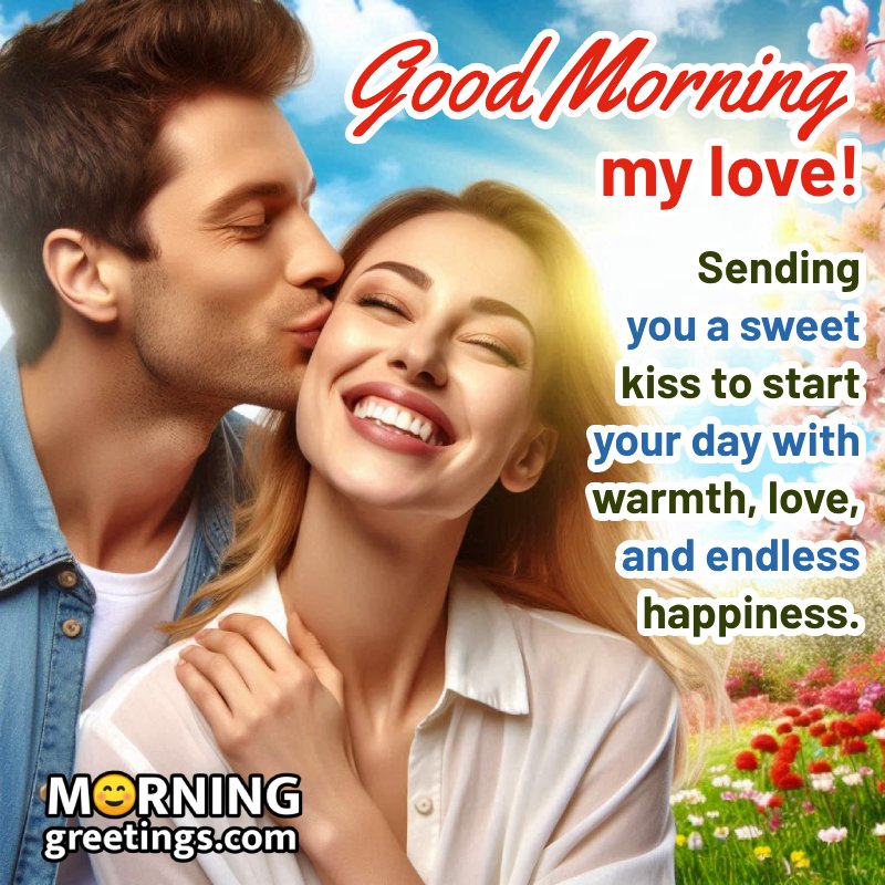 Good Morning Kiss Day Message Image