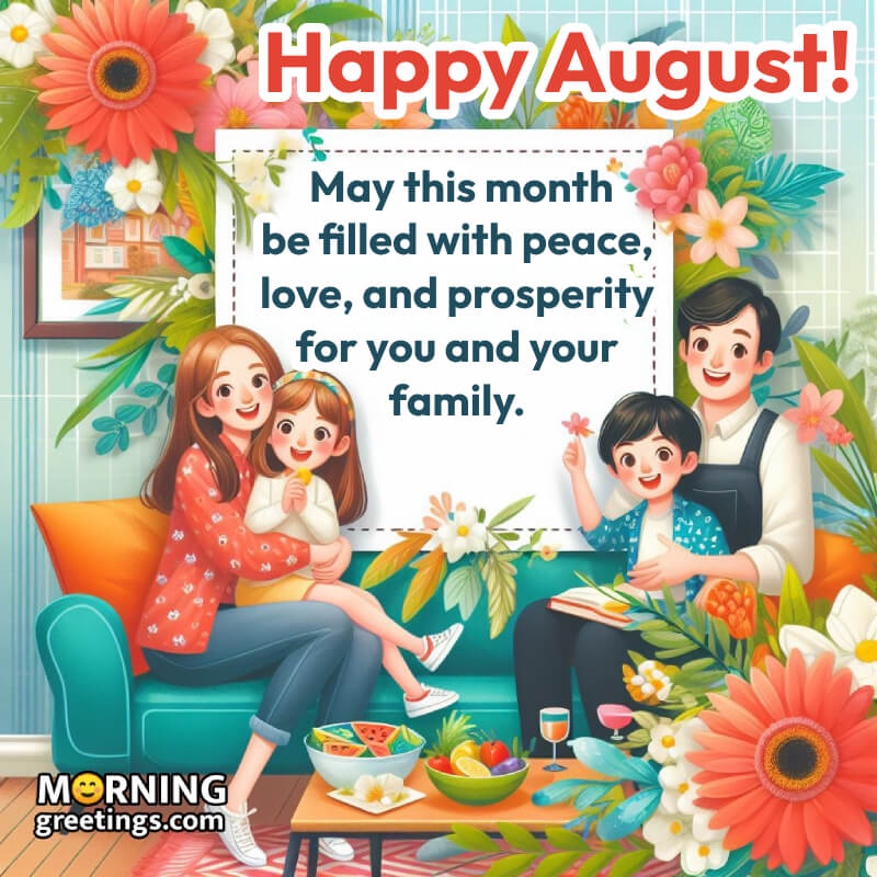 Happy August Greeting Message Picture