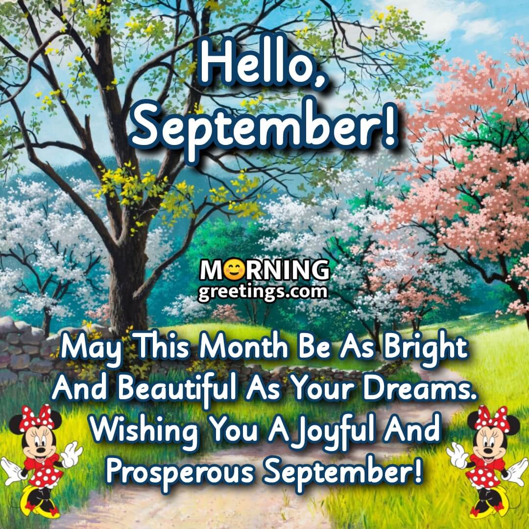 Hello September Month Message Photo