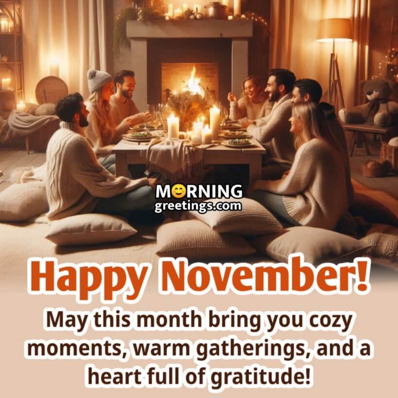 Happy November Best Wishing Image