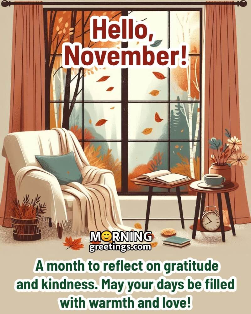 Hello November Fantastic Message Photo