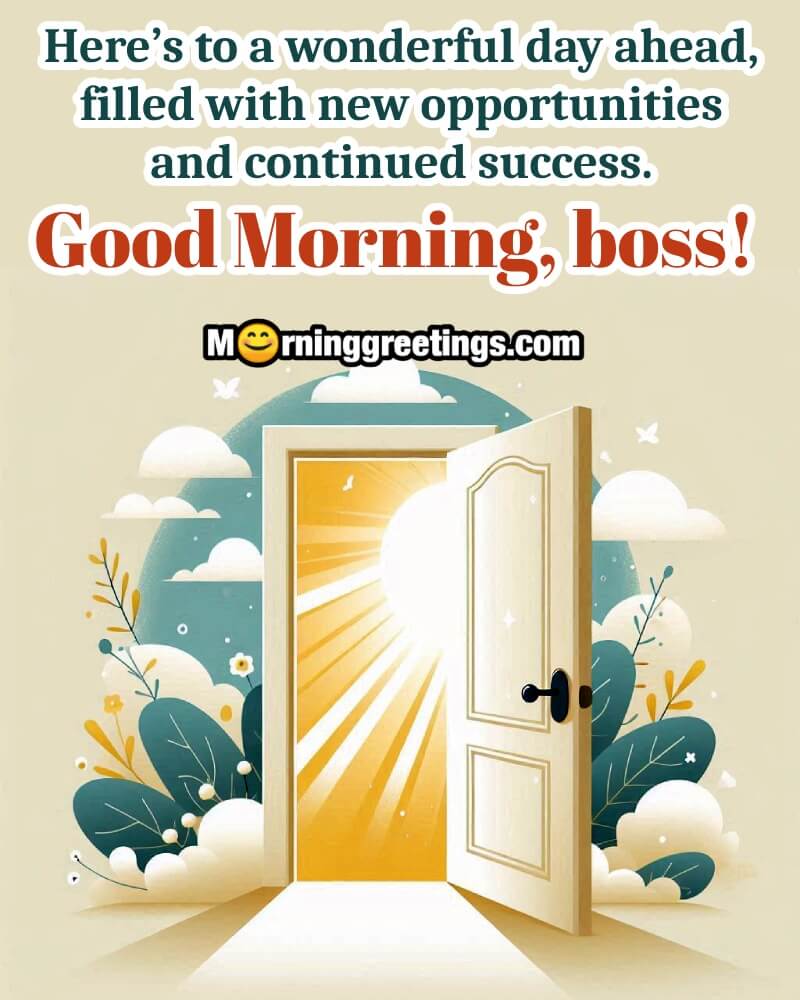 Morning Boss Message Picture