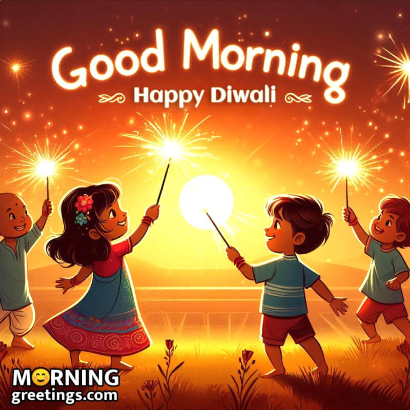 Good Morning Happy Diwali Image