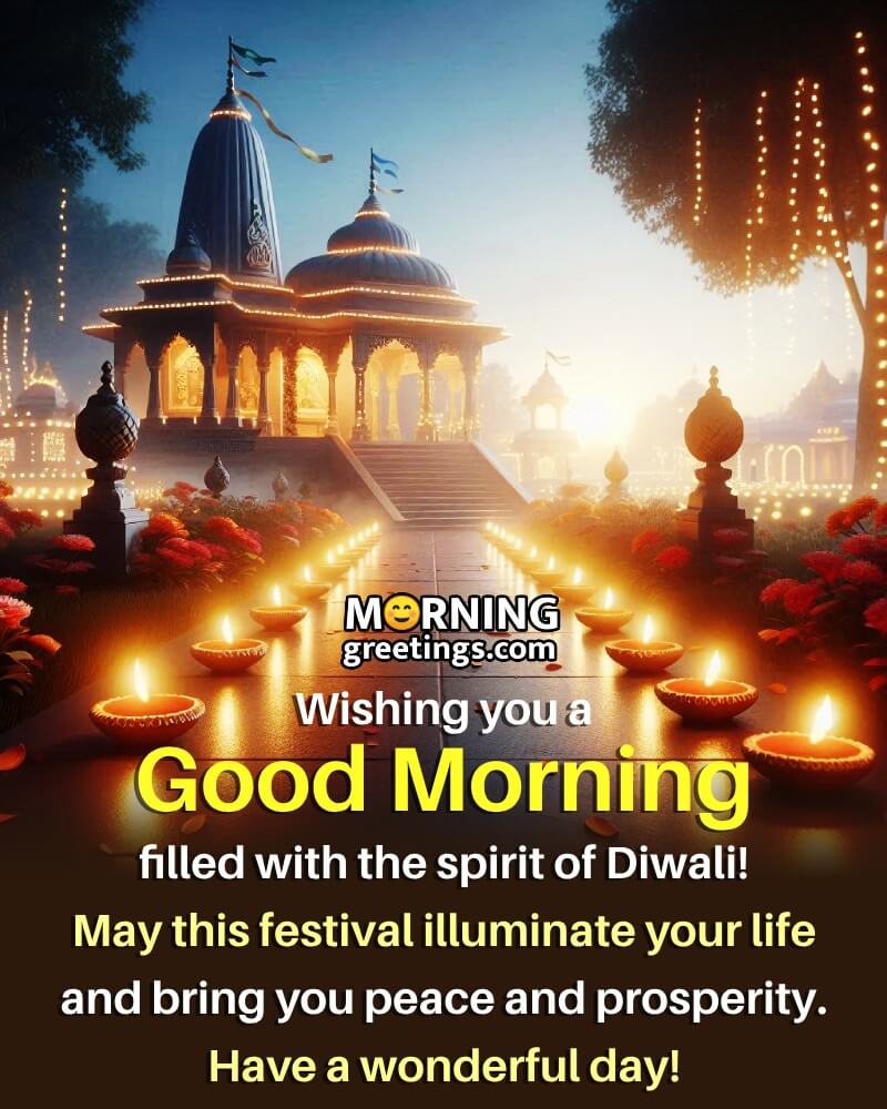 Happy Diwali Morning Wonderful Message Pic